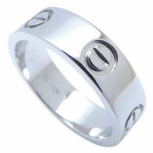 CARTIER Cartier Love Ring #53 Pt950 Platinum Women's 294852